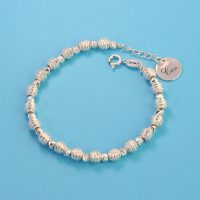 Lắc tay bi bạc nữ khắc tên theo yêu cầu LTN0146