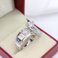 Nhẫn đôi bạc nhẫn cặp bạc đẹp ND0282